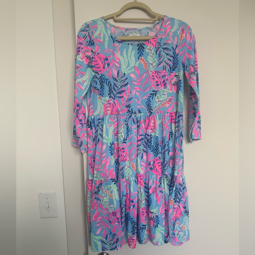 GUC Lilly Pulitzer Geanna Swing Dress - Porto Blue You’ve Been Spotted